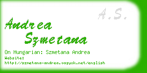 andrea szmetana business card